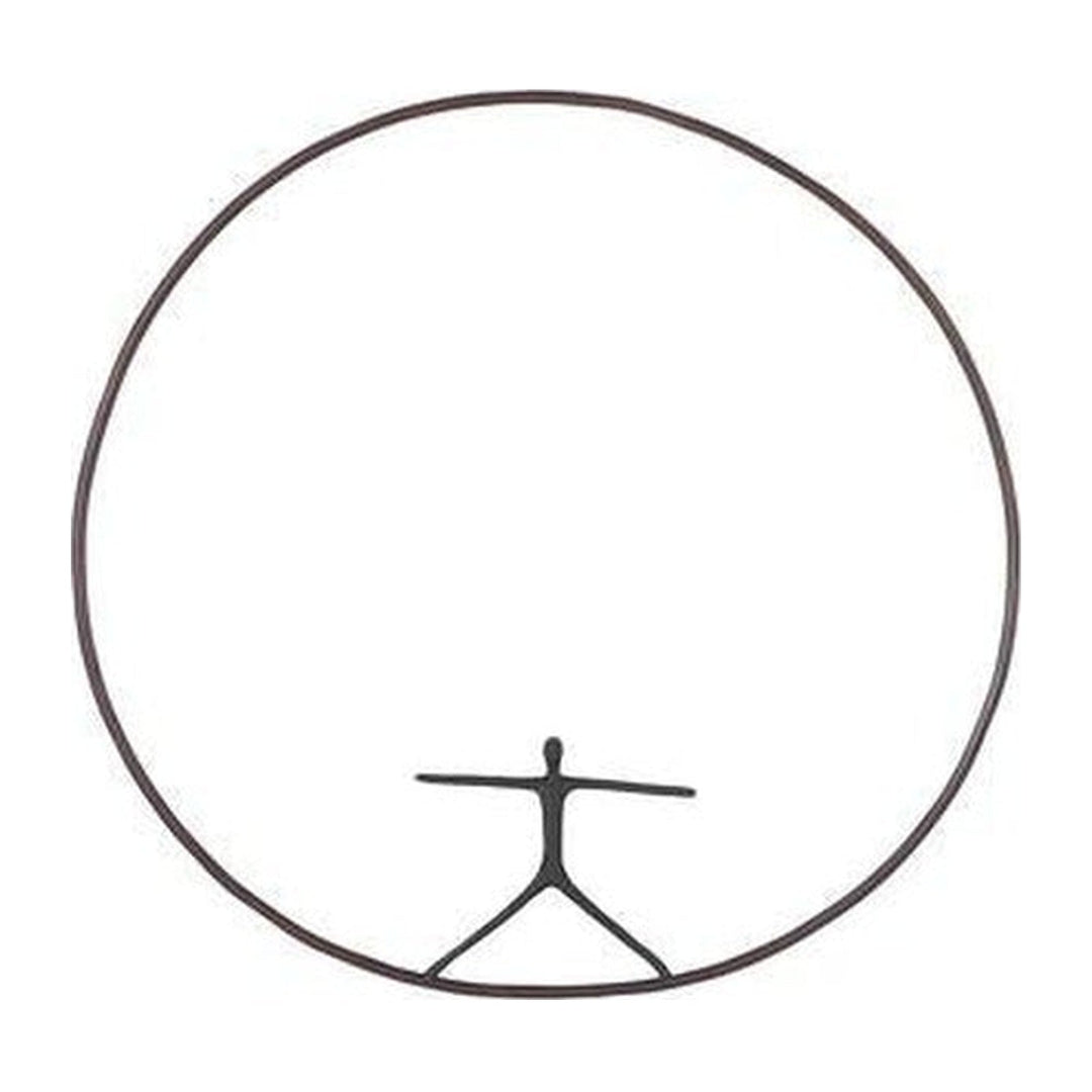 Olympic Figure in Iron Ring, Black, Rust, Style B Phillips Collection