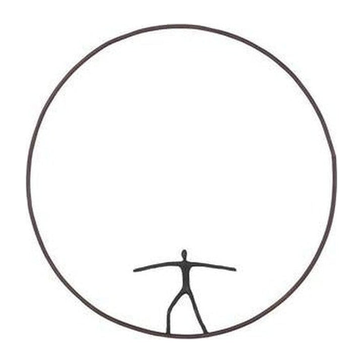Olympic Figure in Iron Ring, Black, Rust, Style C Phillips Collection