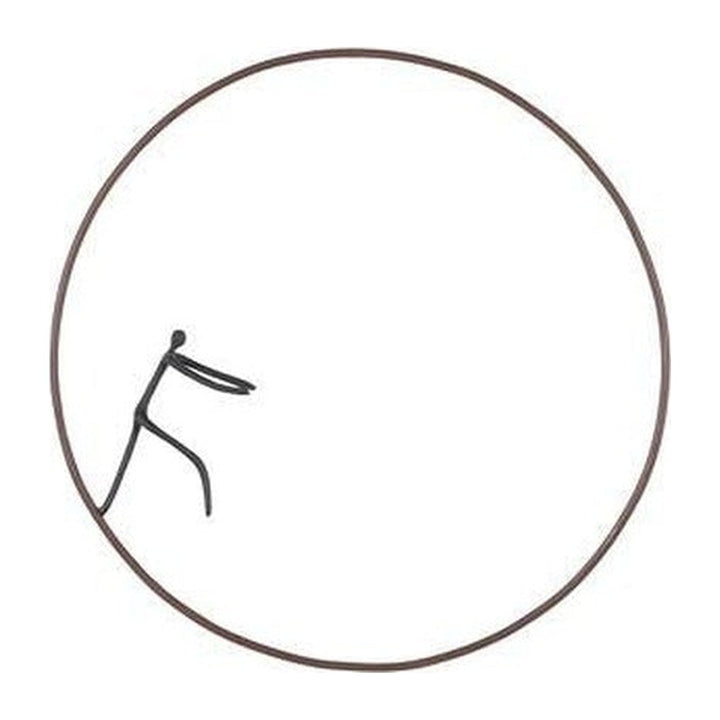 Olympic Figure in Iron Ring, Black, Rust, Style D Phillips Collection