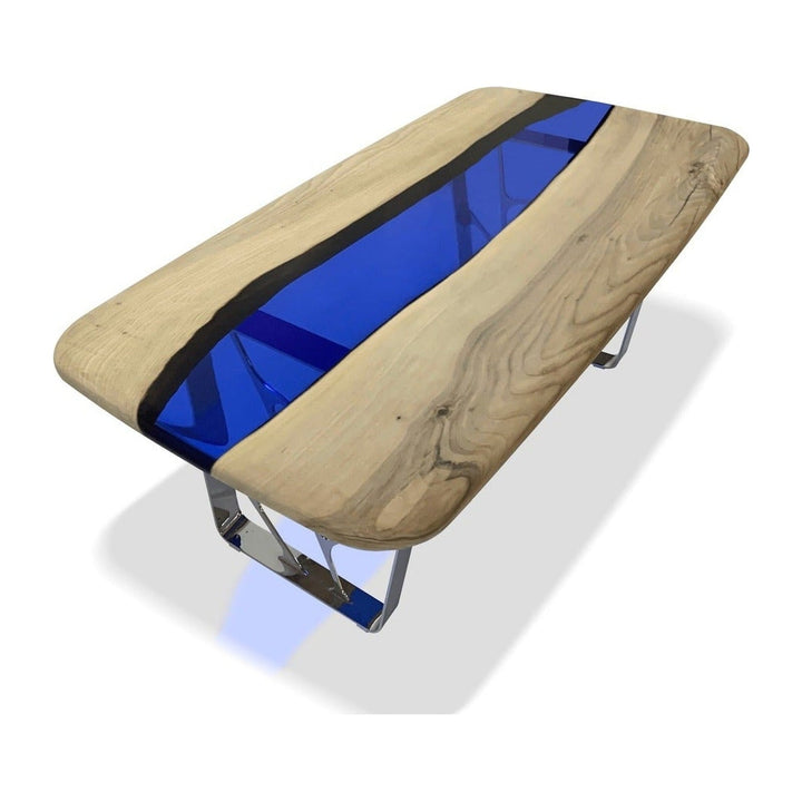 Ombrone Bleached Walnut River Dining Table Arditi Collection