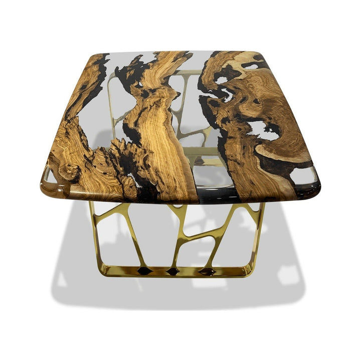 Ombrone Olive Wood Squoval Coffee Table Arditi Collection