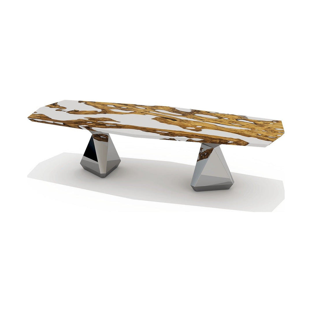 Omphale Olive Wood Octagonal Dining Table Arditi Collection