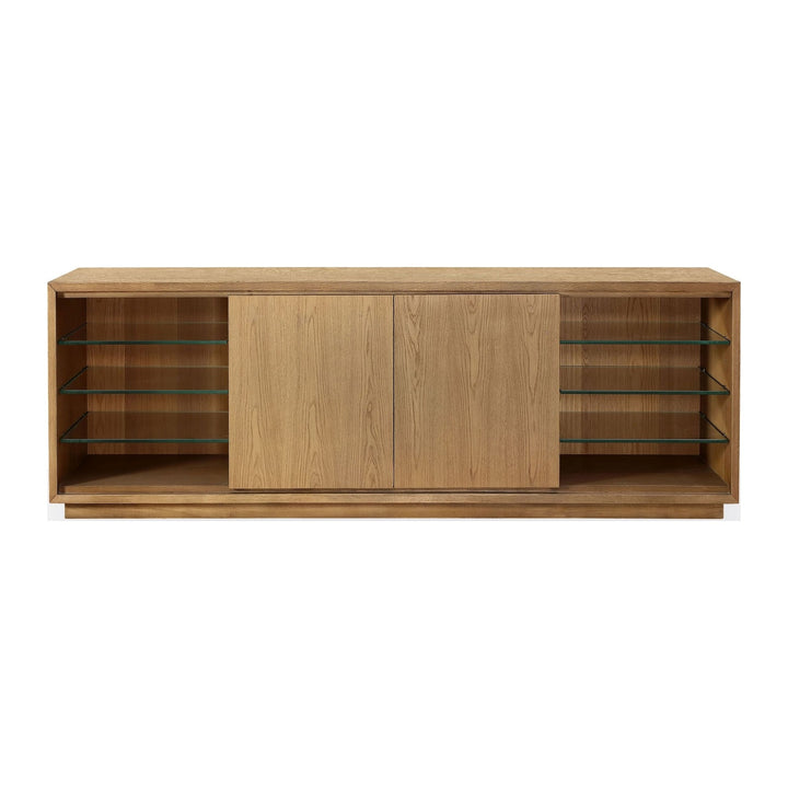One Coastal 74" TV Console by Modus in Bisque — product view on a white background