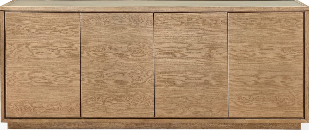 One Coastal Four Door Sideboard in White Oak — lifestyle photo