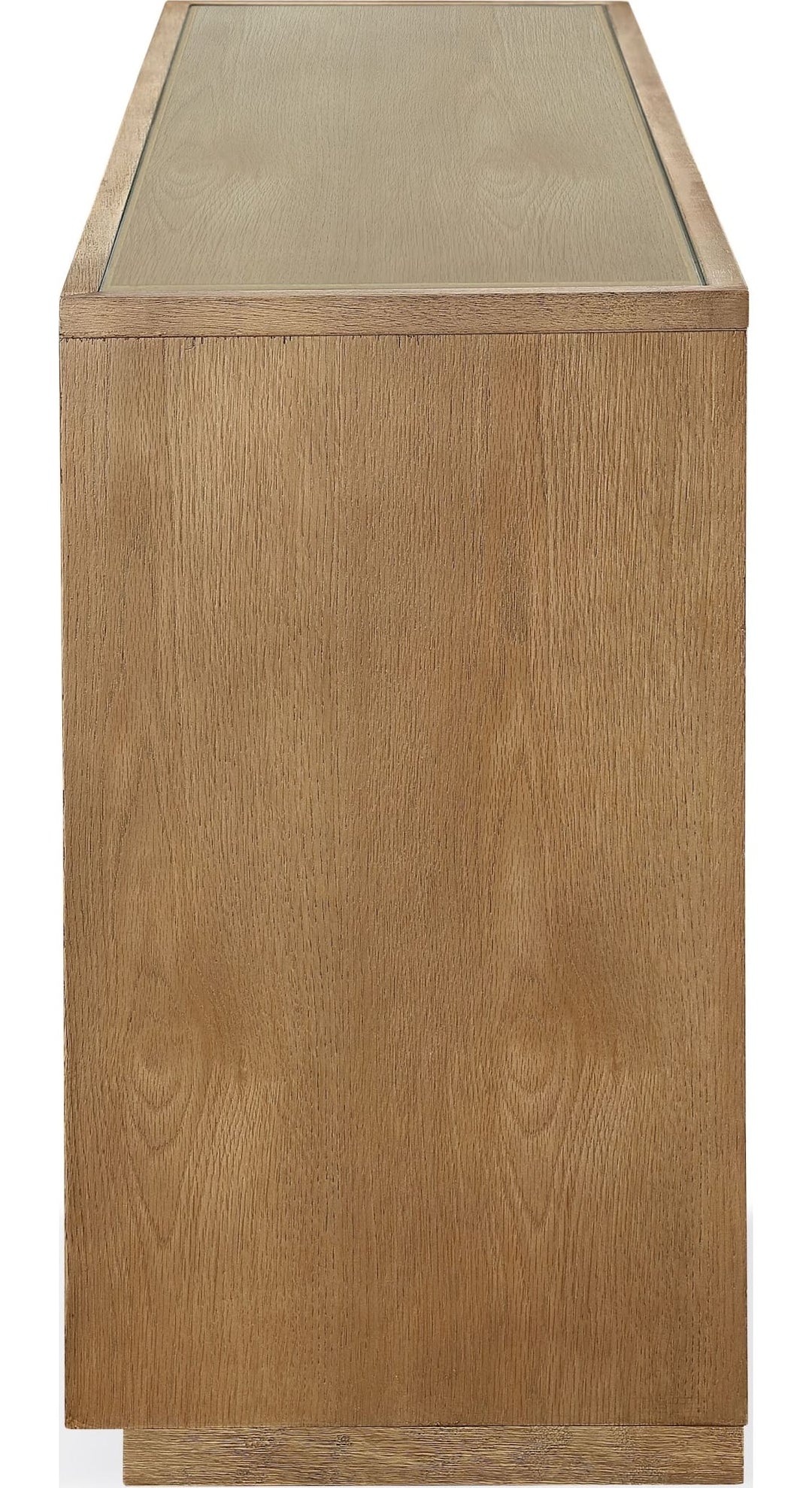One Coastal Four Door Sideboard in White Oak — product view on a white background