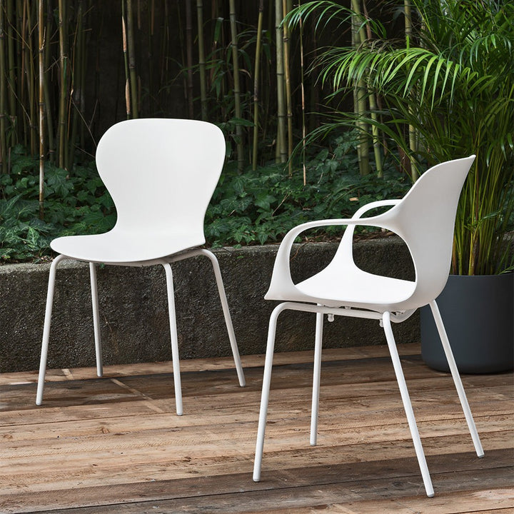 Ops! Outdoor Dining Armchair by Connubia in a styled interior