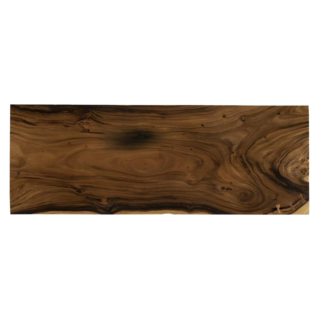 Origins Dining Table Straight Edge, Natural, Satin Black Legs TH107746 Phillips Collection