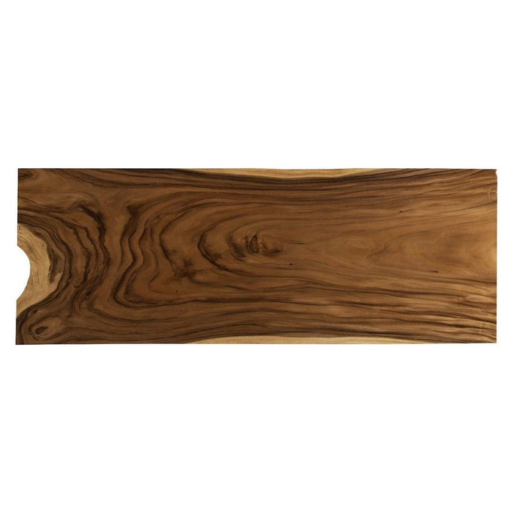 Origins Dining Table Straight Edge, Natural, Satin Black Legs TH107748 Phillips Collection