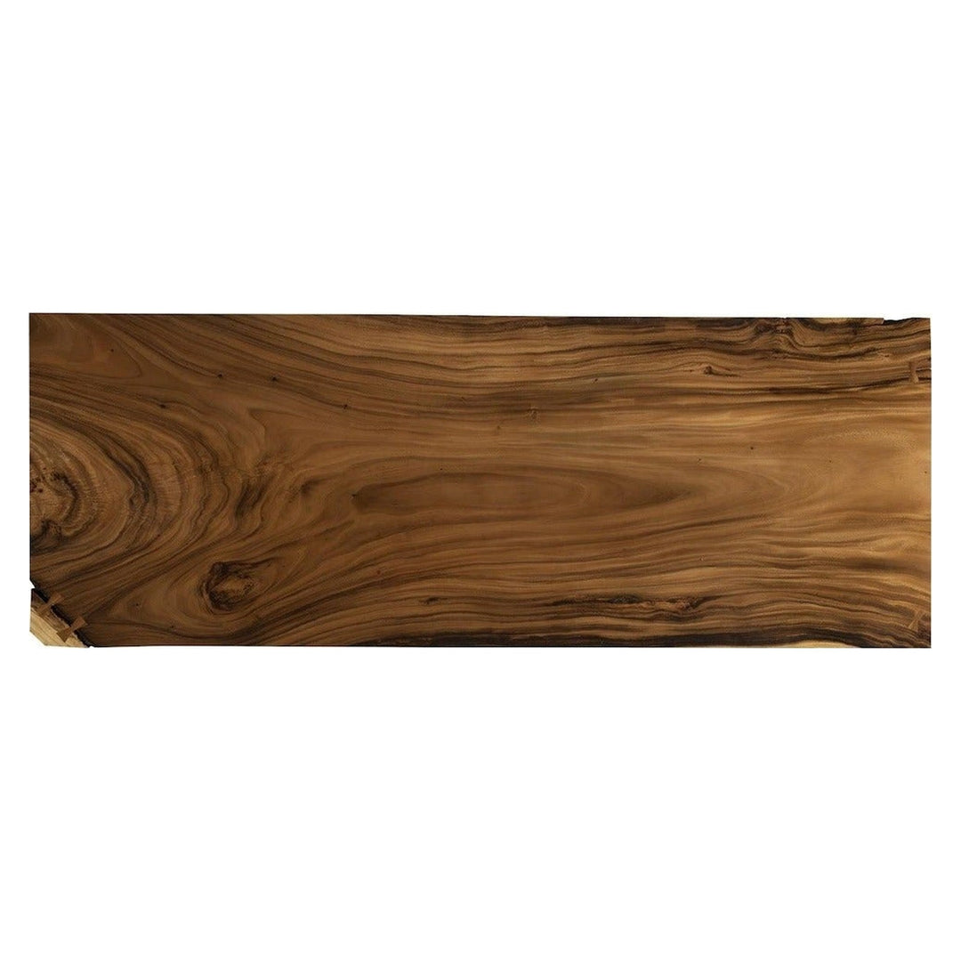 Origins Dining Table Straight Edge, Natural, Satin Black Legs TH107749 Phillips Collection