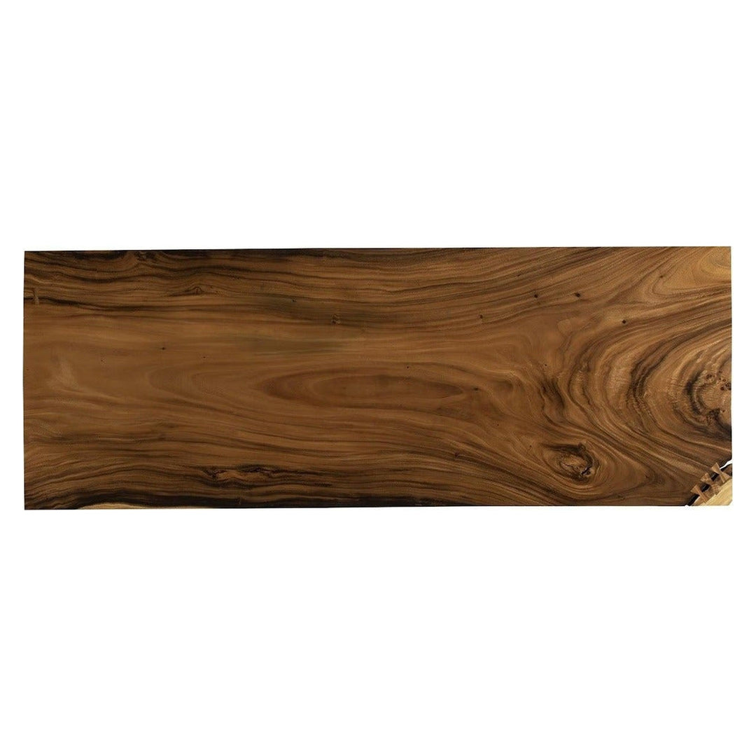Origins Dining Table Straight Edge, Natural, Satin Black Legs TH107751 Phillips Collection