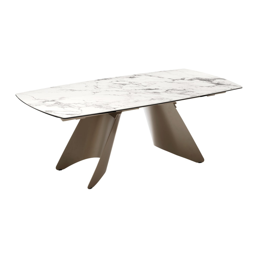 Orion Barrel Extendable Dining Table by Connubia, white background