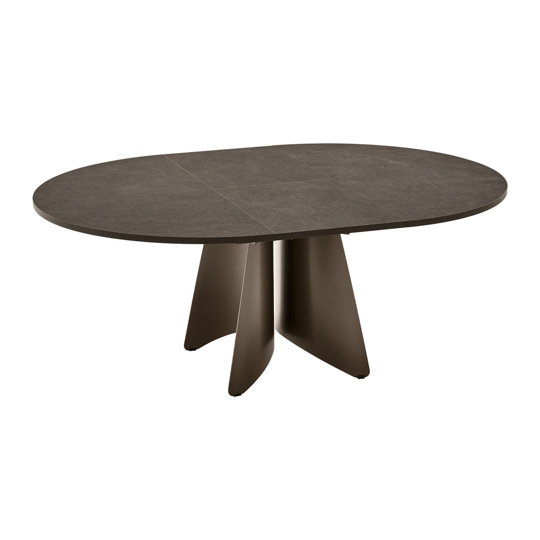 Orion Round Extendable Dining Table by Connubia finish option, white background