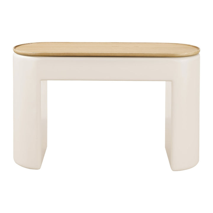 Oskar Lift Top Console Table by Modus in Barley — product view on a white background