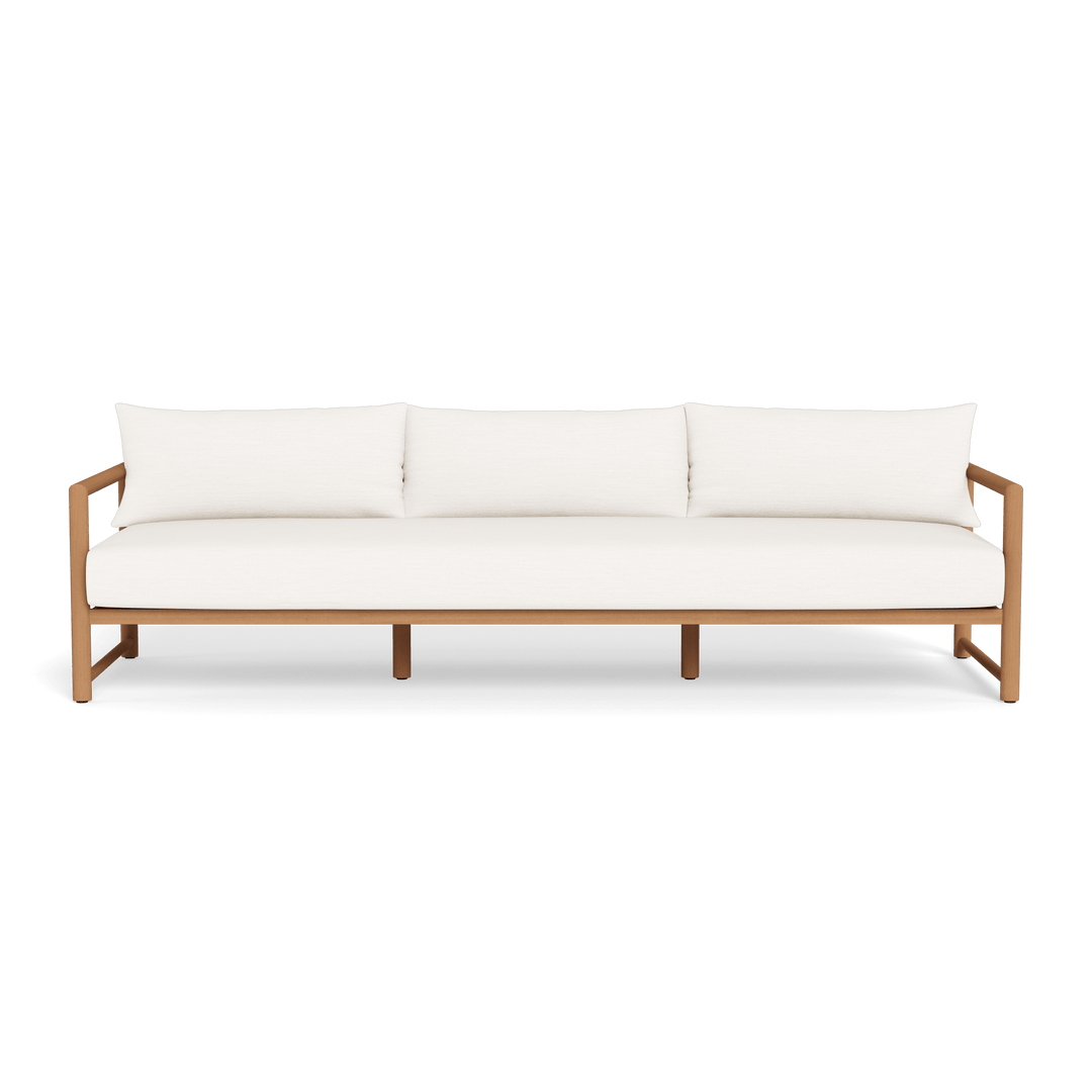 BREEZE XL TEAK 3 SEAT SOFA — full product view