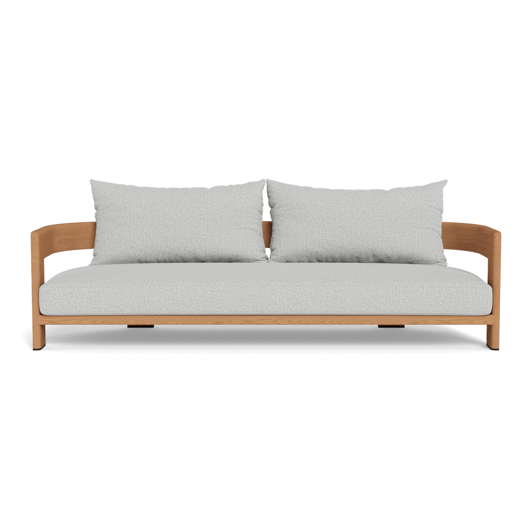 VICTORIA TEAK 3 SEAT SOFA — full product view