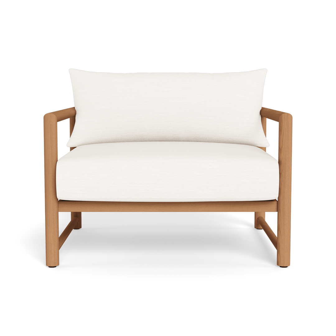 BREEZE XL TEAK LOUNGE CHAIR — full product view