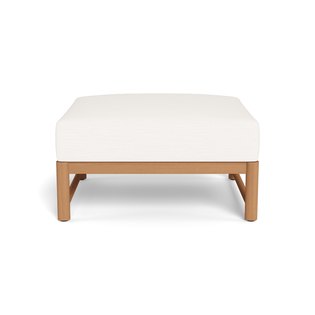 BREEZE XL TEAK OTTOMAN — full product view