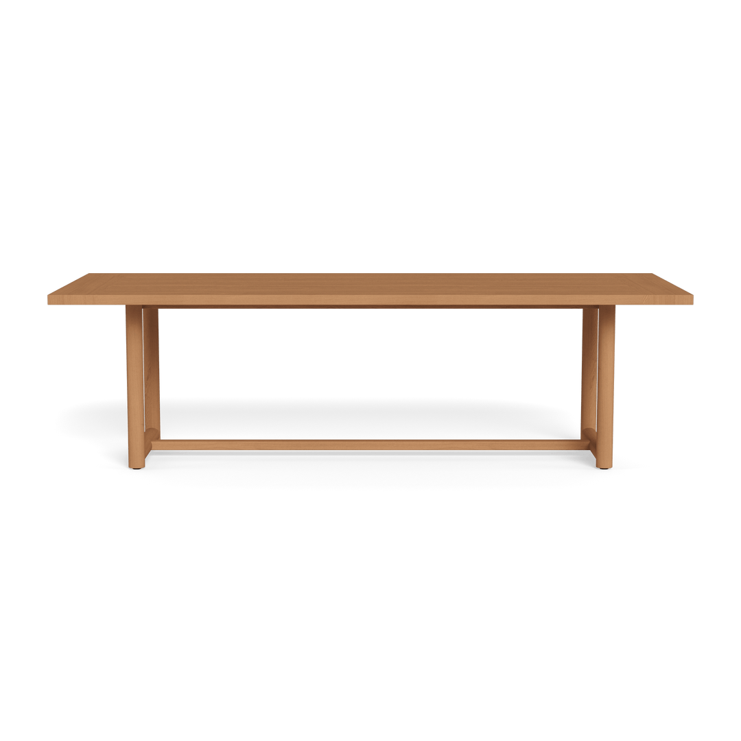 BREEZE XL TEAK DINING TABLE 102" — full product view