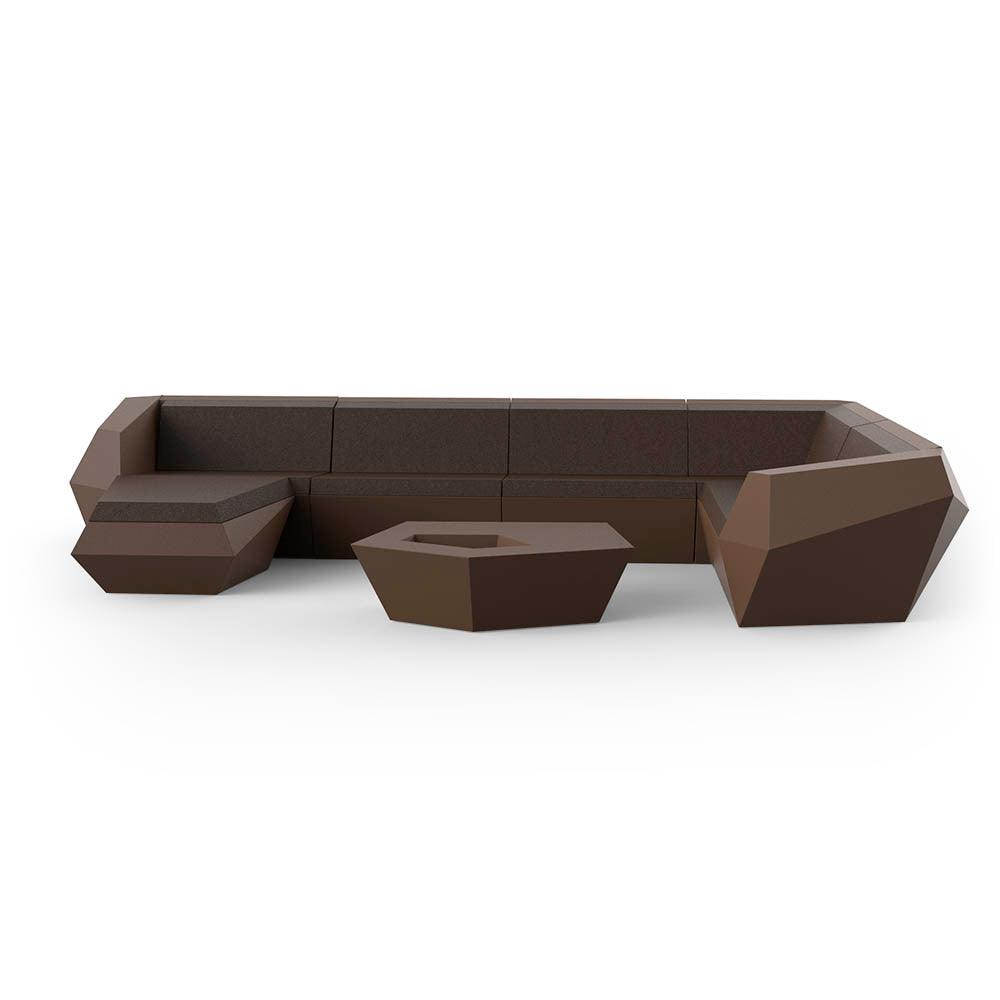Faz Modular Sectional — complete product view on white