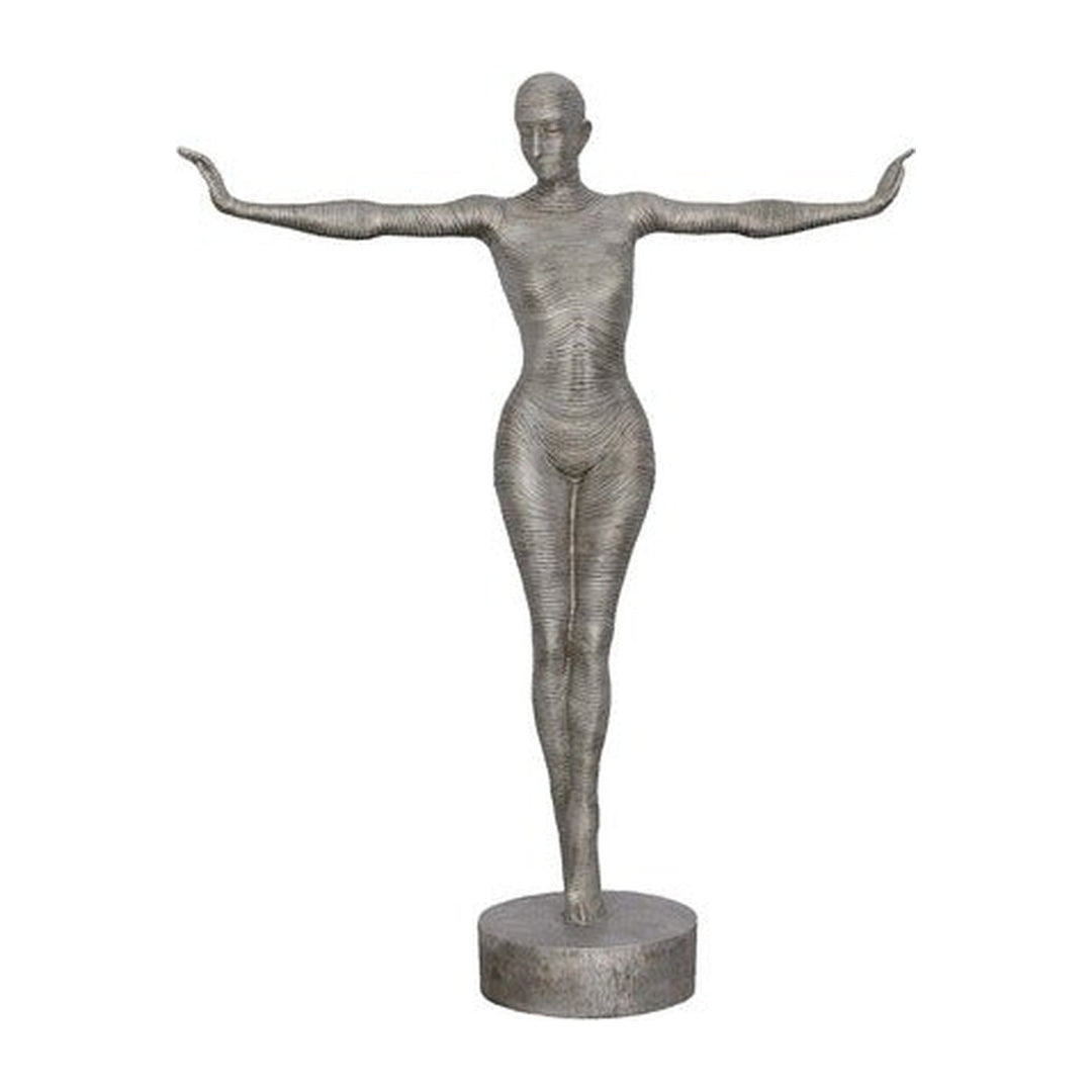 Outstretched Arms Standing Sculpture Aluminum Phillips Collection