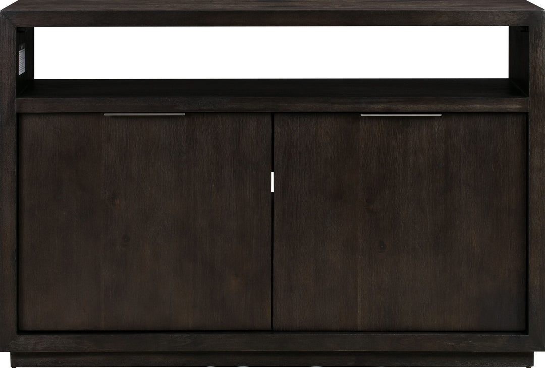 Oxford 54" Media Console in Basalt Grey — lifestyle photo