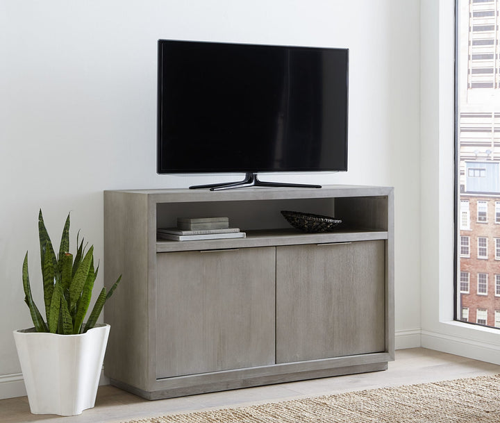 Oxford 54" Media Console in Mineral — lifestyle photo