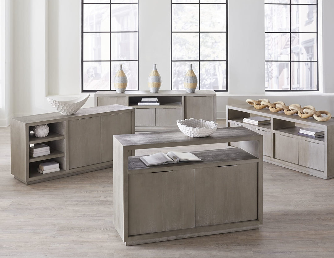 Oxford 54" Media Console in Mineral — lifestyle photo