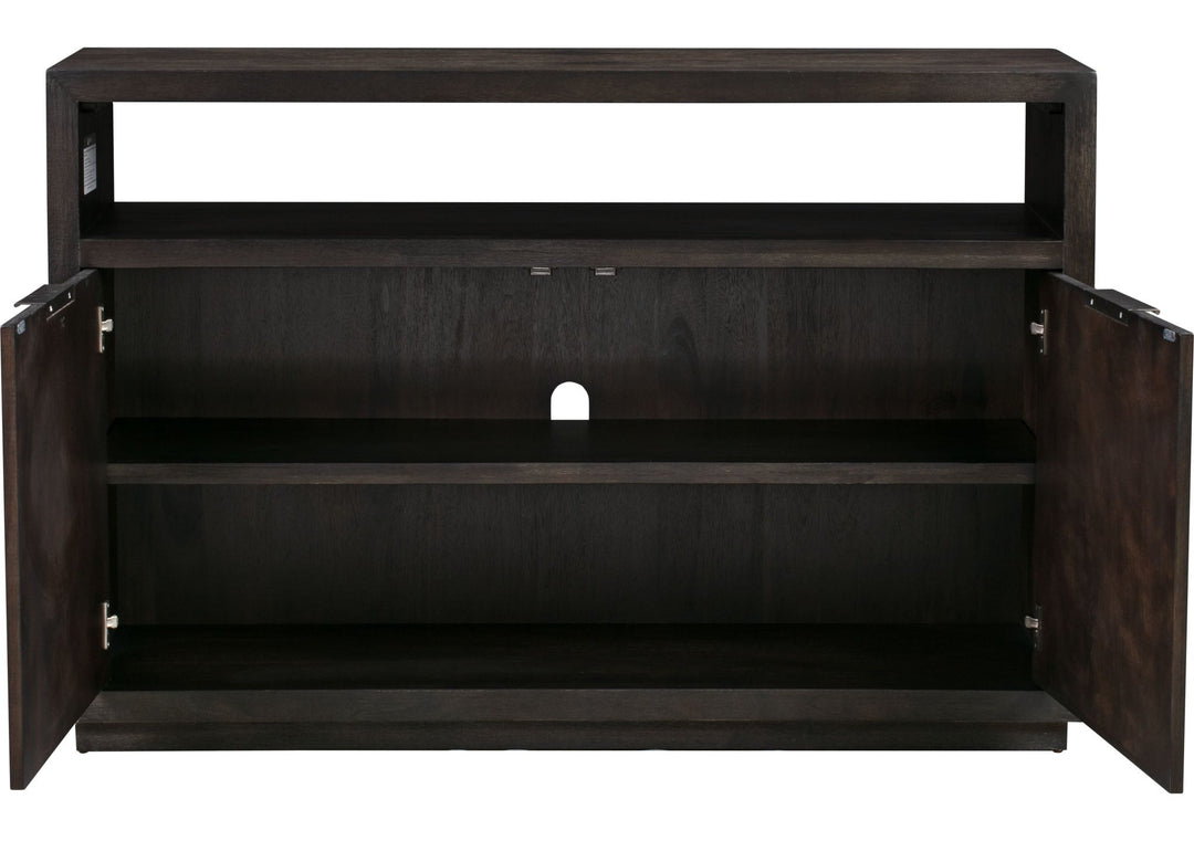 Oxford 54" Media Console in Basalt Grey — product view on a white background