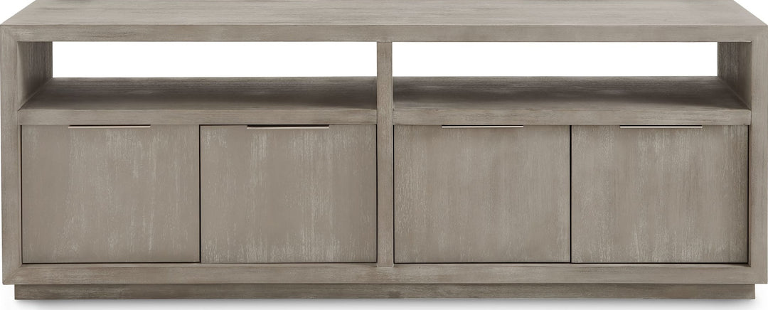 Oxford 74" Media Console in Mineral — lifestyle photo