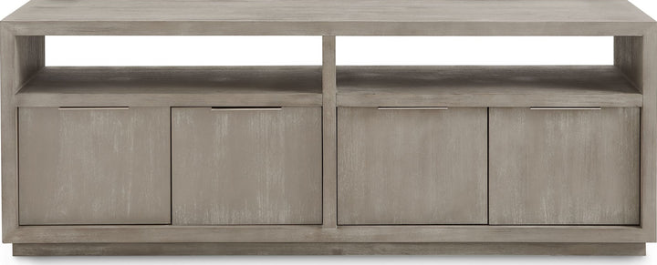 Oxford 74" Media Console in Mineral — lifestyle photo
