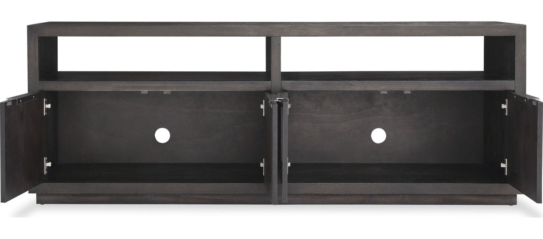 Oxford 74" Media Console in Basalt Grey — product view on a white background
