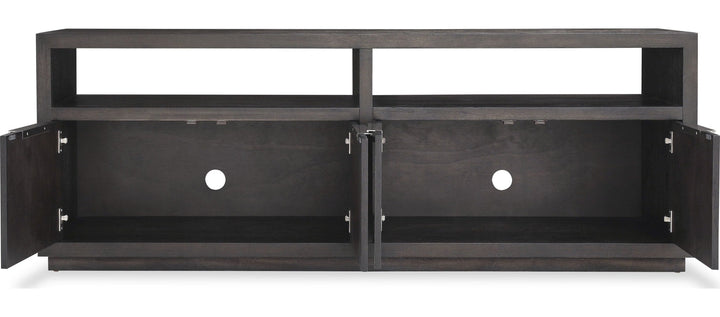 Oxford 74" Media Console in Basalt Grey — product view on a white background