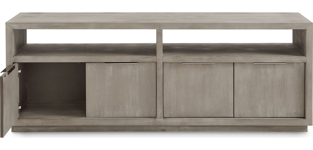 Oxford 74" Media Console in Mineral — product view on a white background