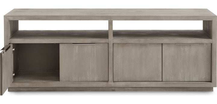 Oxford 74" Media Console in Mineral — product view on a white background