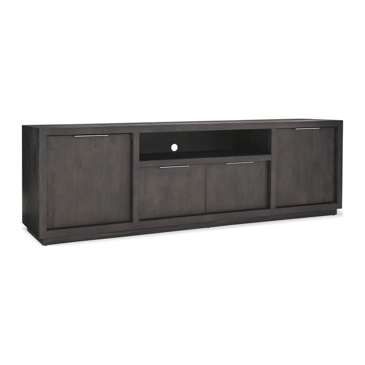 Oxford 84" Media Console by Modus in Basalt Grey — product view on a white background