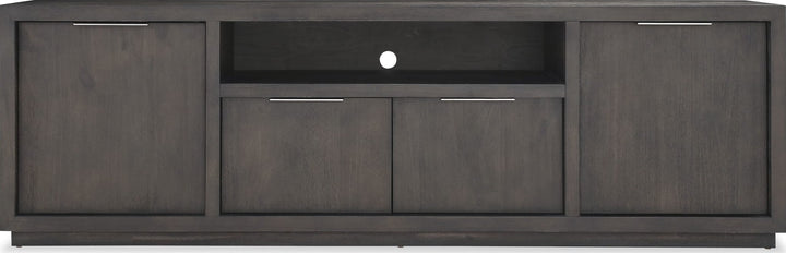 Oxford 84" Media Console in Basalt Grey — lifestyle photo
