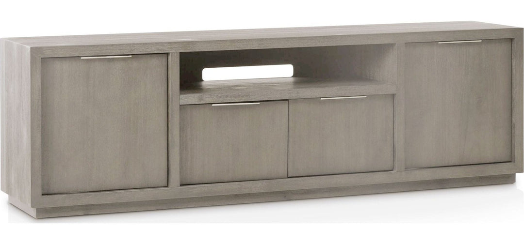 Oxford 84" Media Console in Mineral — product view on a white background