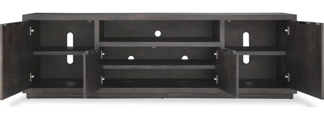 Oxford 84" Media Console in Basalt Grey — product view on a white background