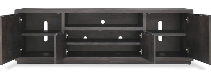 Oxford 84" Media Console in Basalt Grey — product view on a white background
