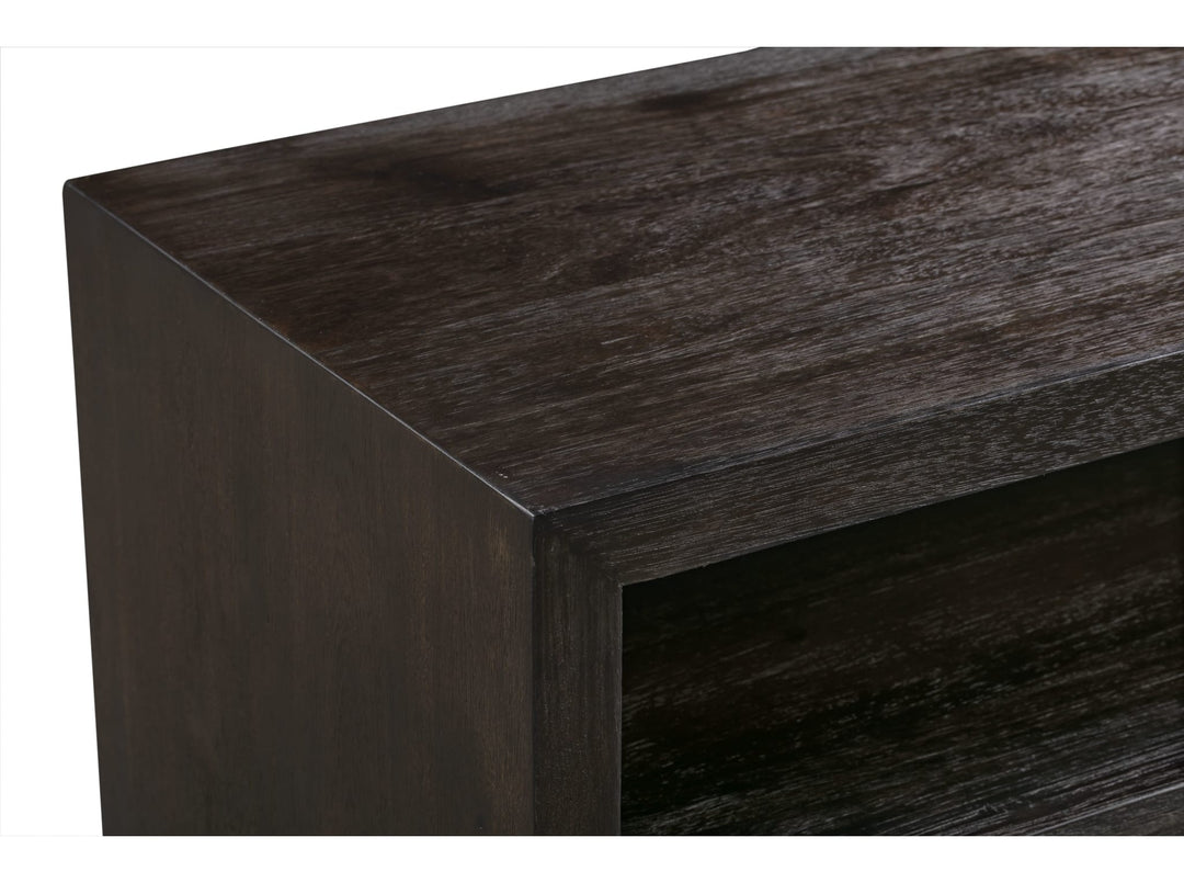 Oxford 84" Media Console in Basalt Grey — product view on a white background