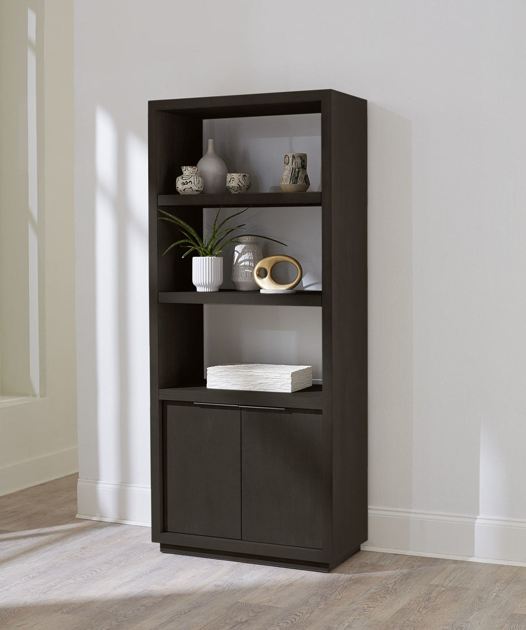 Oxford Bookshelf in Basalt Grey — lifestyle photo