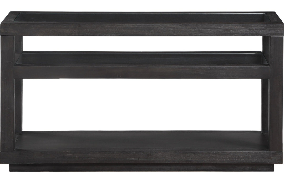 Oxford Console Table in Basalt Grey — product view on a white background