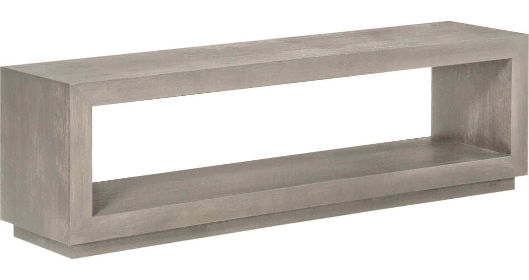 Oxford Dining Bench in Mineral — on a white background