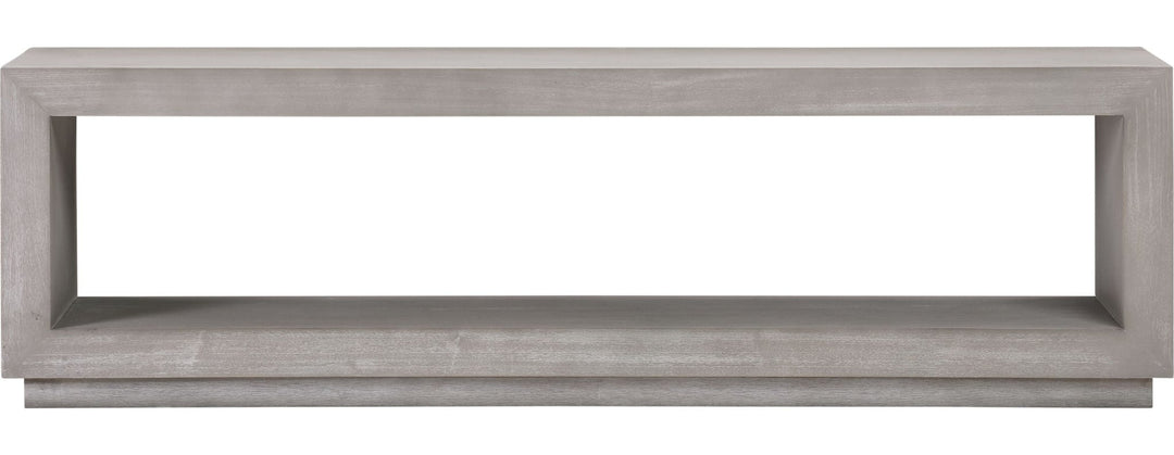Oxford Dining Bench in Mineral — on a white background