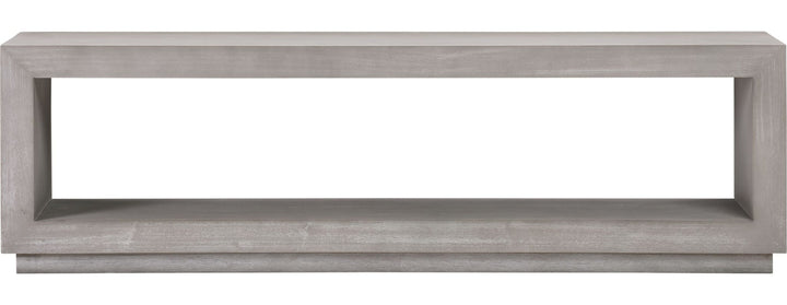 Oxford Dining Bench in Mineral — on a white background