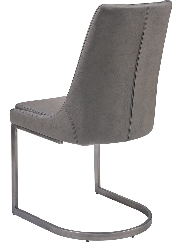 Oxford Dining Chair in Basalt Grey — back view