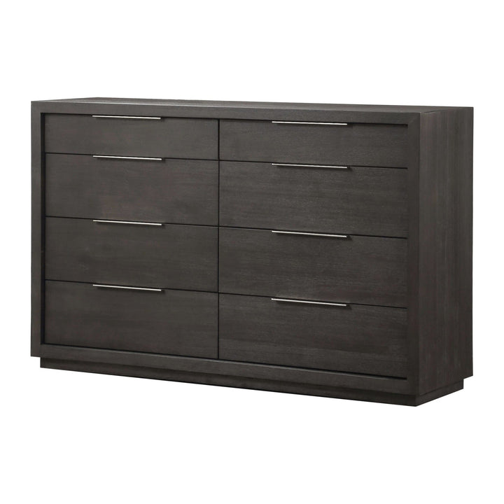 Oxford Eight Drawer Dresser by Modus in Basalt Grey — on a white background