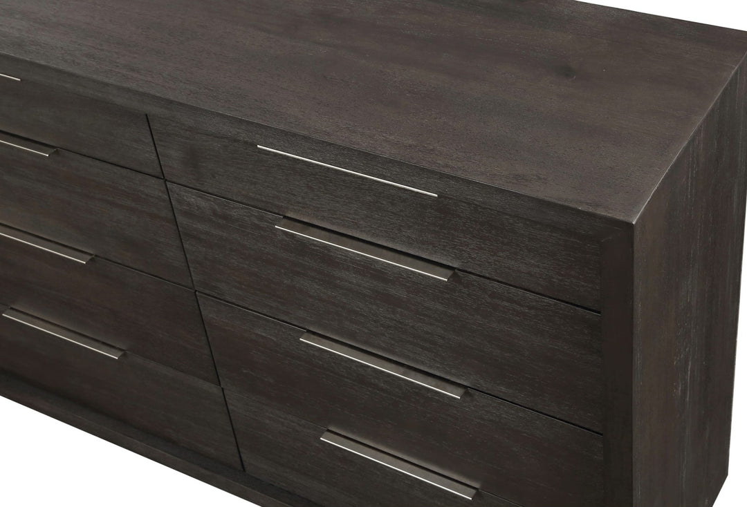Oxford Eight Drawer Dresser in Basalt Grey — detail view