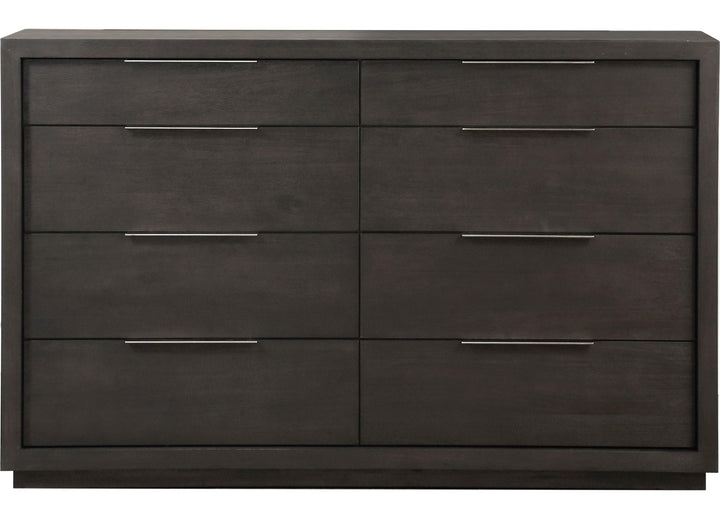 Oxford Eight Drawer Dresser in Basalt Grey — on a white background