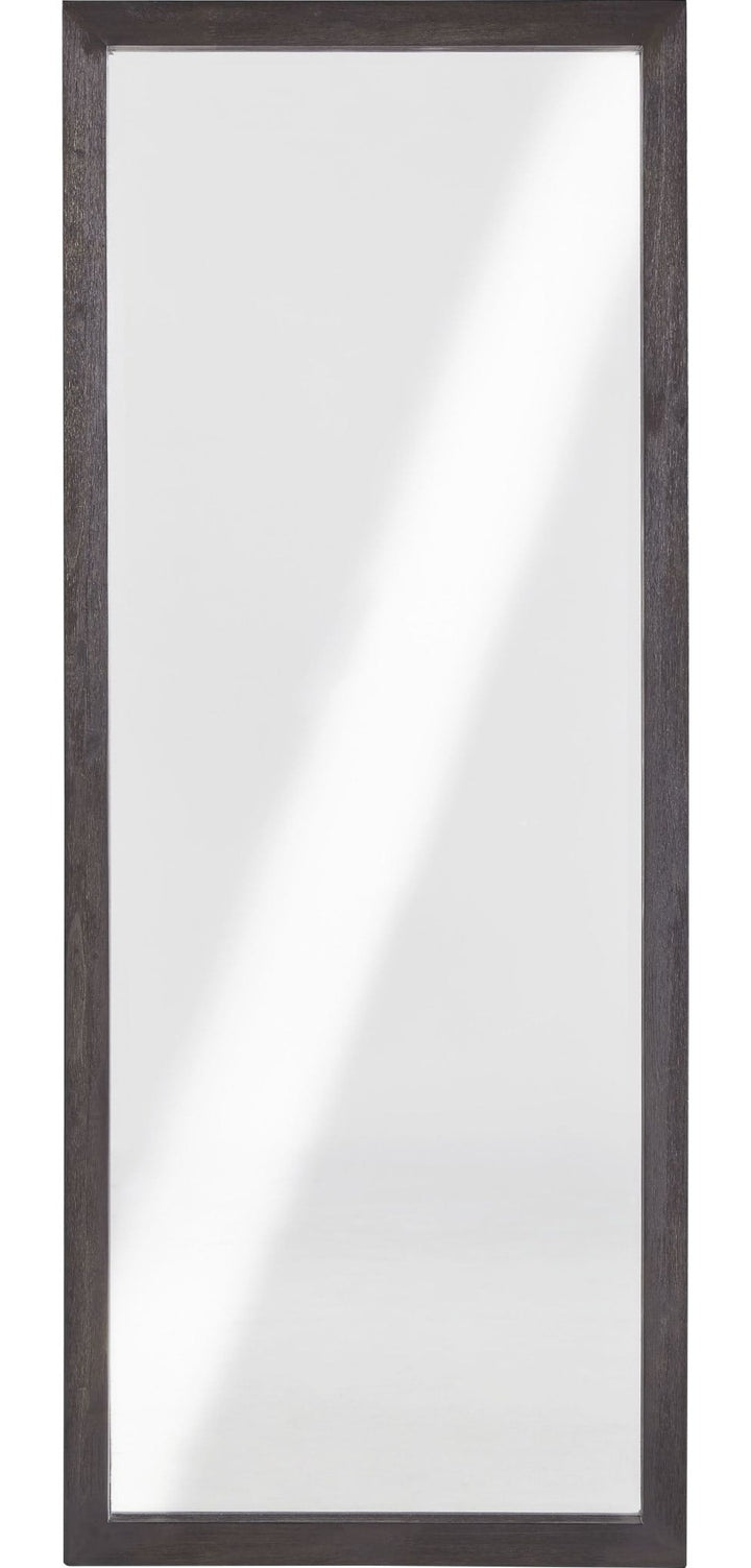 Oxford Floor Mirror in Basalt Grey — on a white background